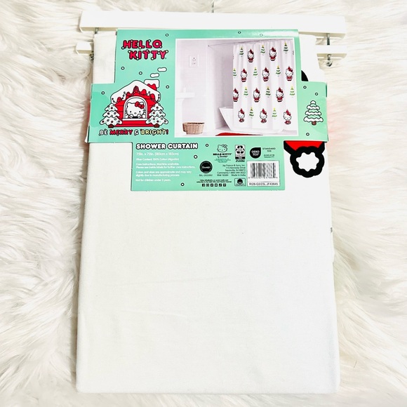 Hello Kitty Christmas Shower Curtain - Picture 2 of 2